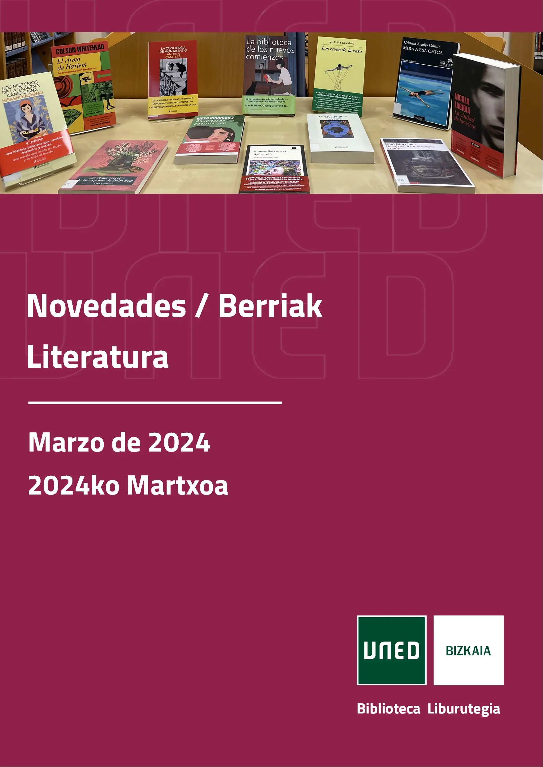 Literatura Marzo 2024