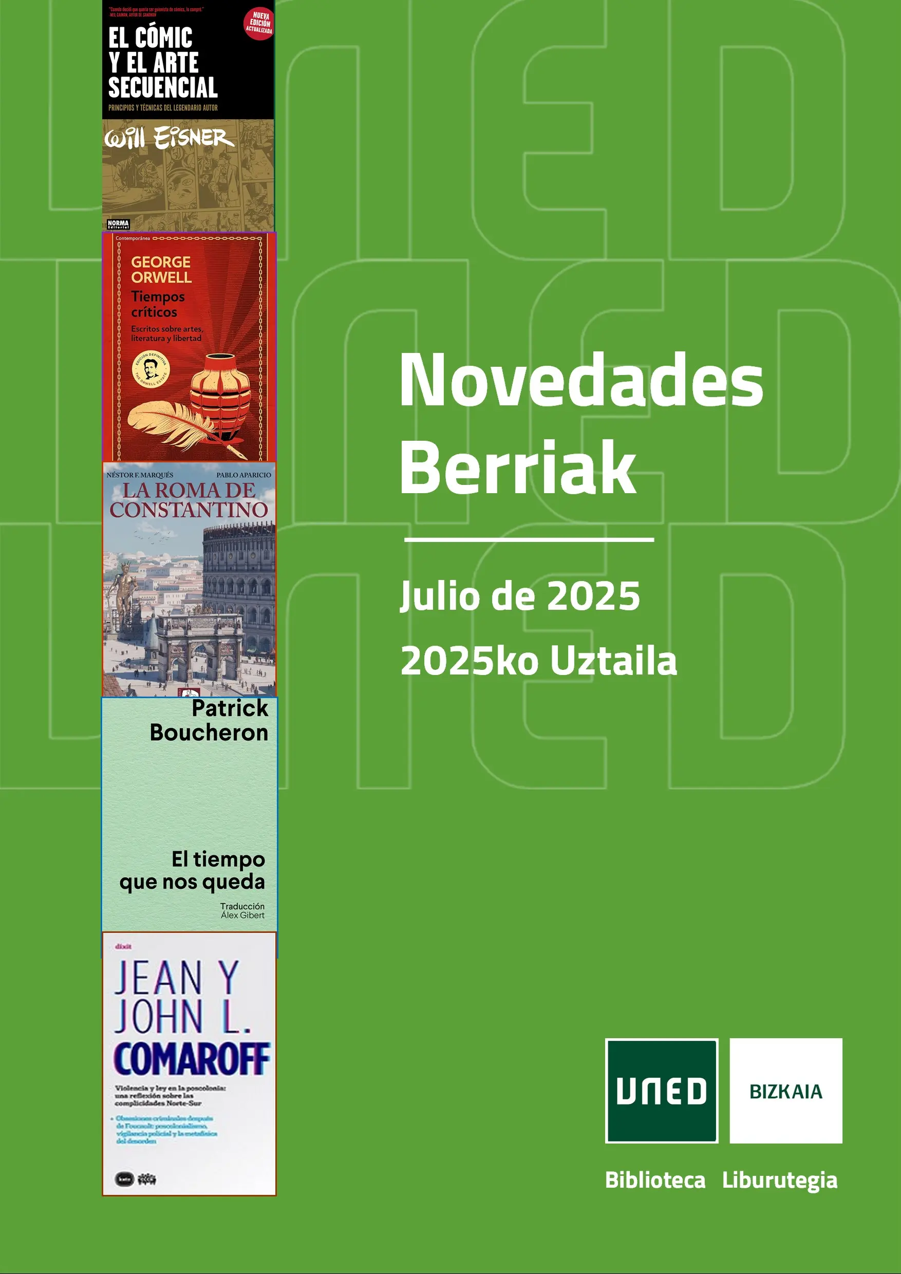 Novedades Generales Julio 2025