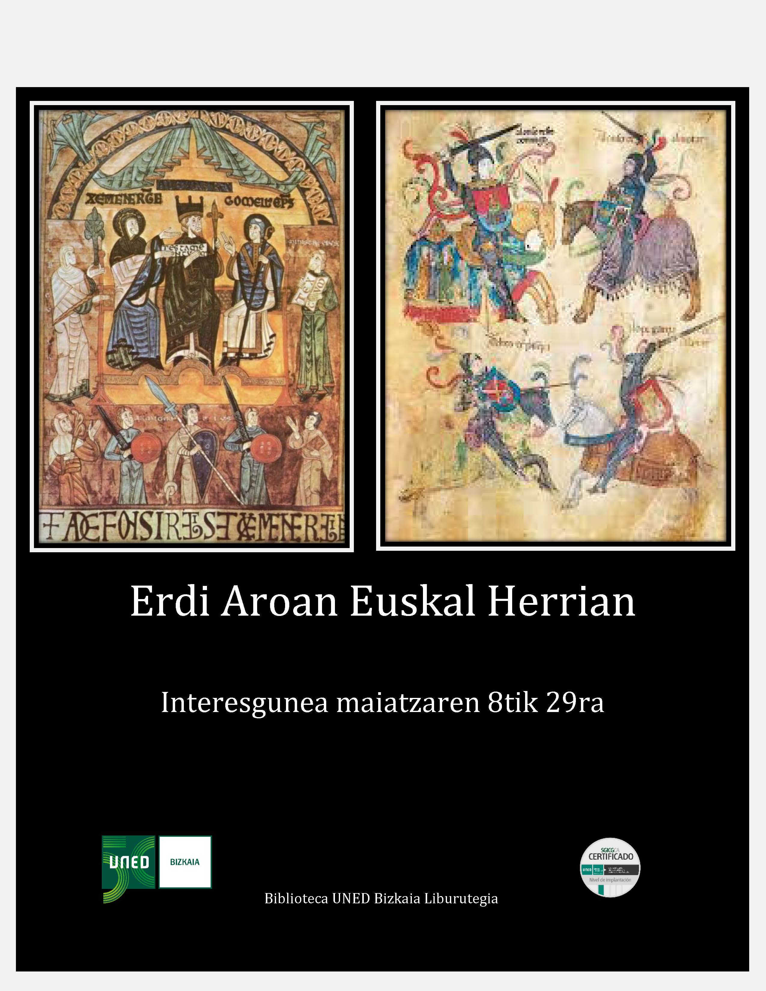 Erdi Aroan Euskal Herrian buruzko txostenaren irudia